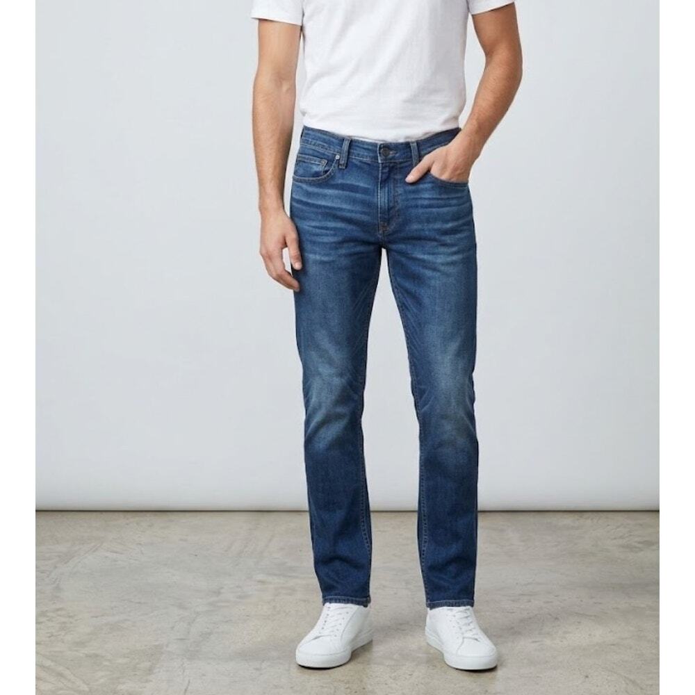 Paige Lennox Jeans Grammercy Medium Wash Blue Denim Slim Fit Mens Size 30